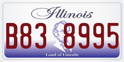 IL license plate B838995