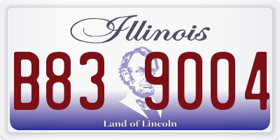 IL license plate B839004