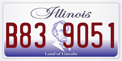 IL license plate B839051