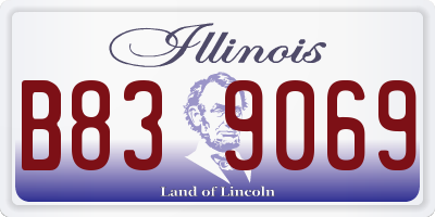 IL license plate B839069