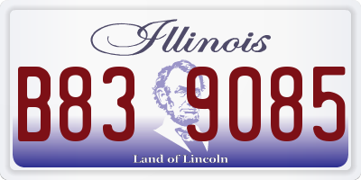 IL license plate B839085