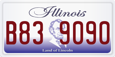 IL license plate B839090