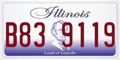 IL license plate B839119