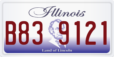 IL license plate B839121