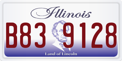 IL license plate B839128