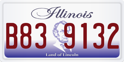 IL license plate B839132