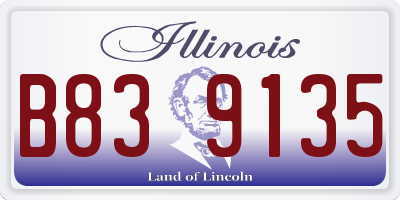 IL license plate B839135