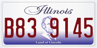 IL license plate B839145