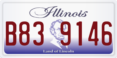IL license plate B839146