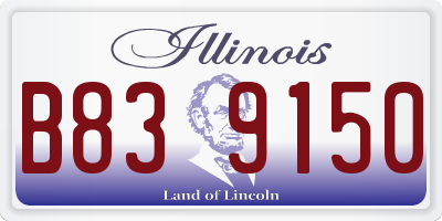 IL license plate B839150