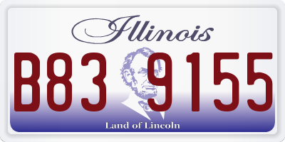 IL license plate B839155