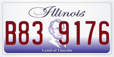 IL license plate B839176