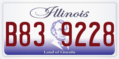 IL license plate B839228