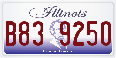 IL license plate B839250