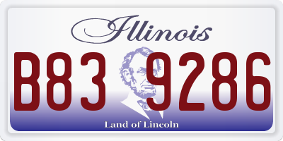 IL license plate B839286