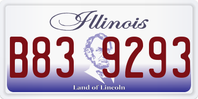 IL license plate B839293