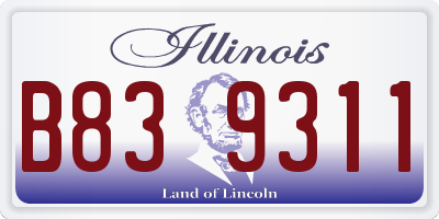 IL license plate B839311