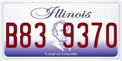 IL license plate B839370