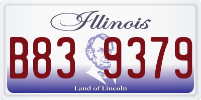 IL license plate B839379