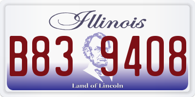 IL license plate B839408