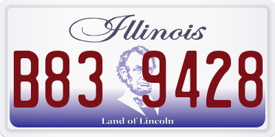 IL license plate B839428