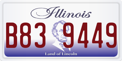 IL license plate B839449