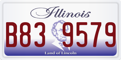 IL license plate B839579