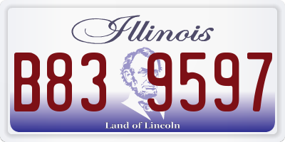 IL license plate B839597