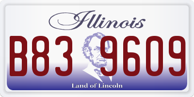 IL license plate B839609