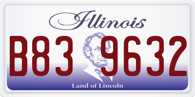 IL license plate B839632