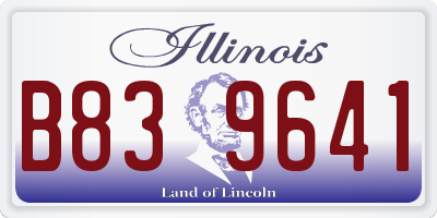 IL license plate B839641