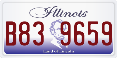 IL license plate B839659
