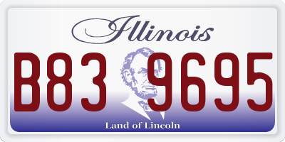 IL license plate B839695