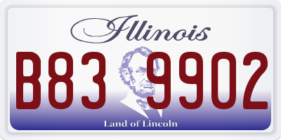 IL license plate B839902