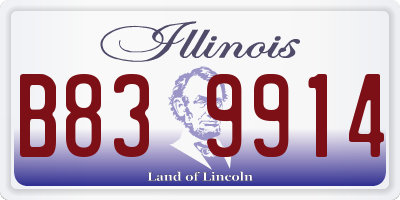 IL license plate B839914