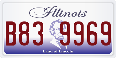 IL license plate B839969