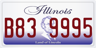 IL license plate B839995
