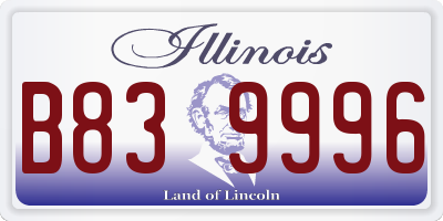 IL license plate B839996