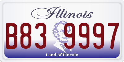 IL license plate B839997