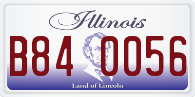 IL license plate B840056