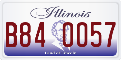 IL license plate B840057