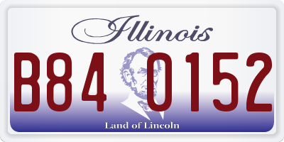 IL license plate B840152