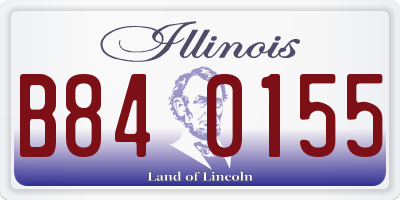 IL license plate B840155