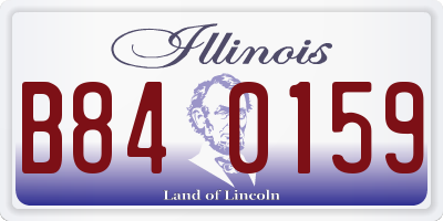 IL license plate B840159