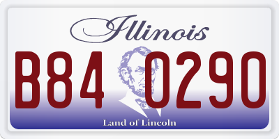 IL license plate B840290