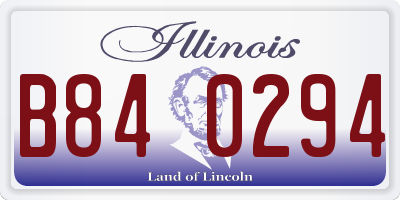 IL license plate B840294
