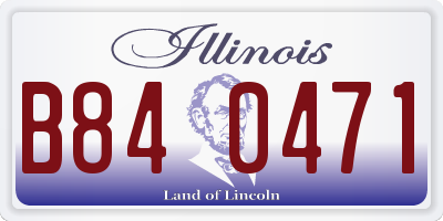 IL license plate B840471