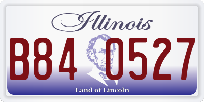 IL license plate B840527
