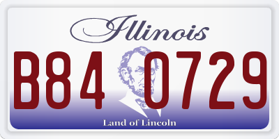 IL license plate B840729