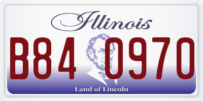 IL license plate B840970